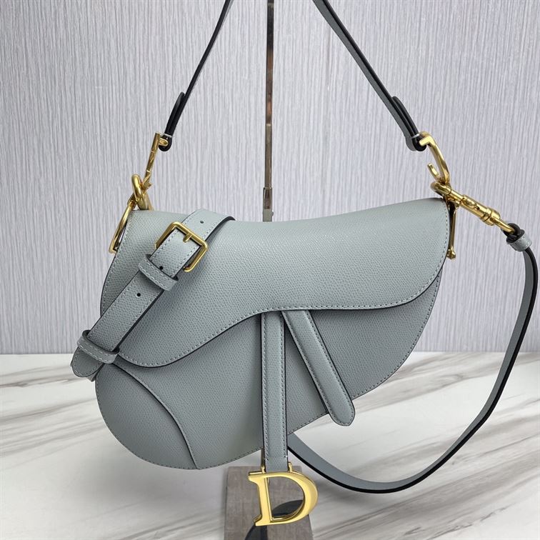 DIOR SADDLE BAG WITH STRAP BLUE