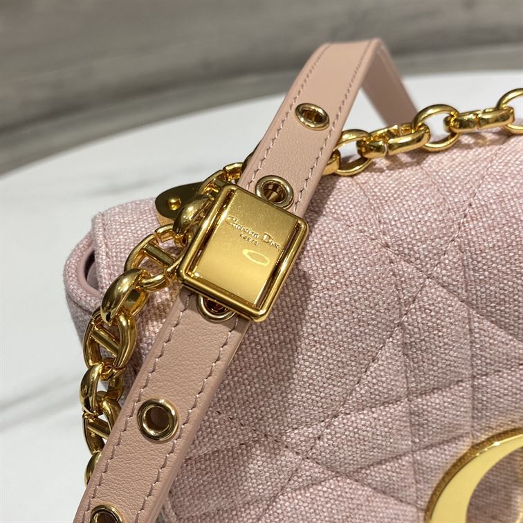 DIOR SMALL DIOR CARO BAG ROSE DES VENTS
