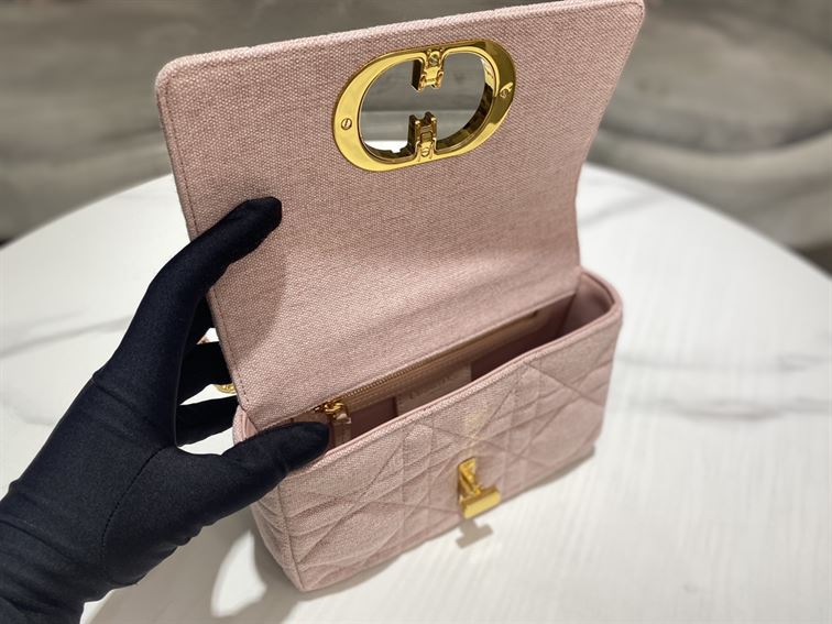 DIOR SMALL DIOR CARO BAG ROSE DES VENTS
