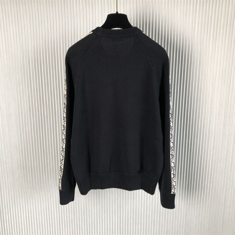 DIOR SWEATER WITH DIOR OBLIQUE INSERTS - DOS018