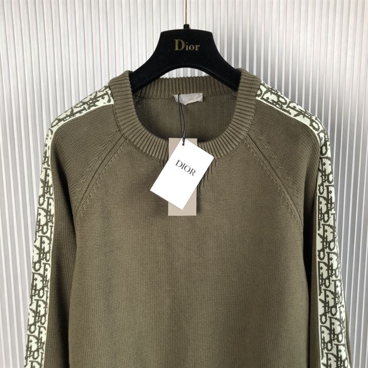 DIOR SWEATER WITH DIOR OBLIQUE INSERTS - DOS019