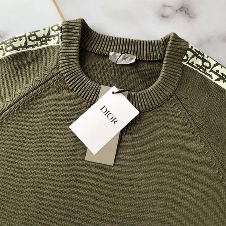 DIOR SWEATER WITH DIOR OBLIQUE INSERTS - DOS019