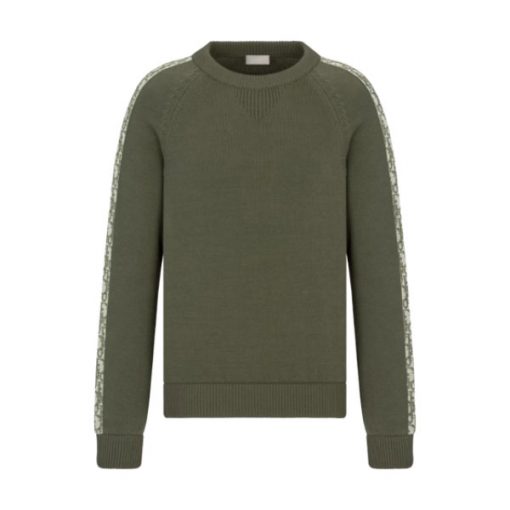 DIOR SWEATER WITH DIOR OBLIQUE INSERTS - DOS019