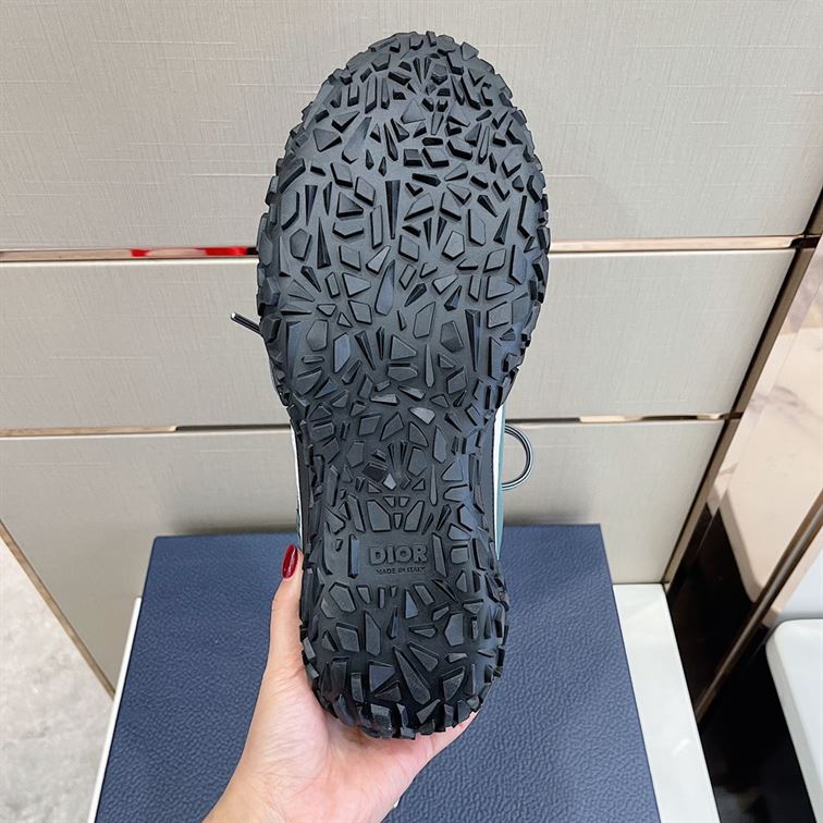 DIORIZON HIKING SHOE GREEN-GREY TECHNICAL MESH AND BLACK RUBBER - DO085