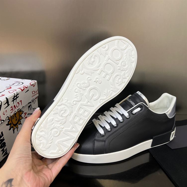 DOLCE & GABBANA BLACK PORTOFINO SNEAKERS – DG033