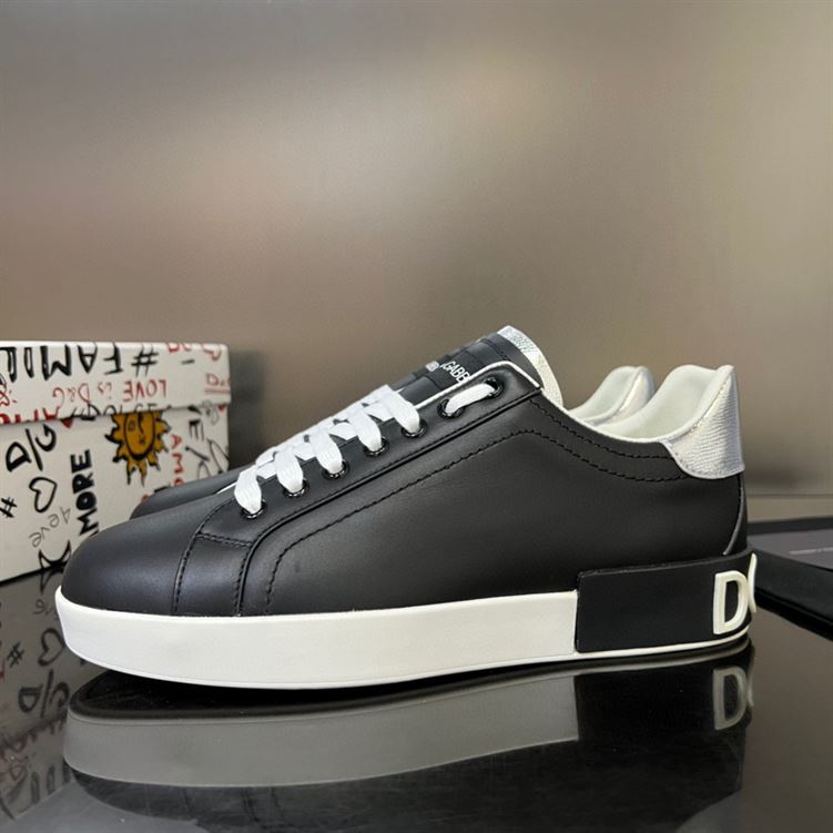 DOLCE & GABBANA BLACK PORTOFINO SNEAKERS – DG033