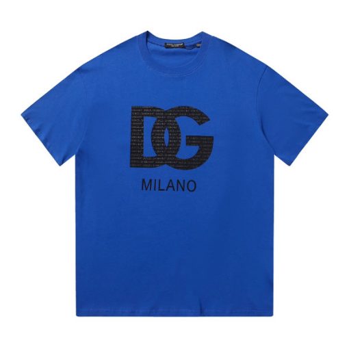 DOLCE & GABBANA COTTON T-SHIRT WITH DG MILANO PRINT - DT011