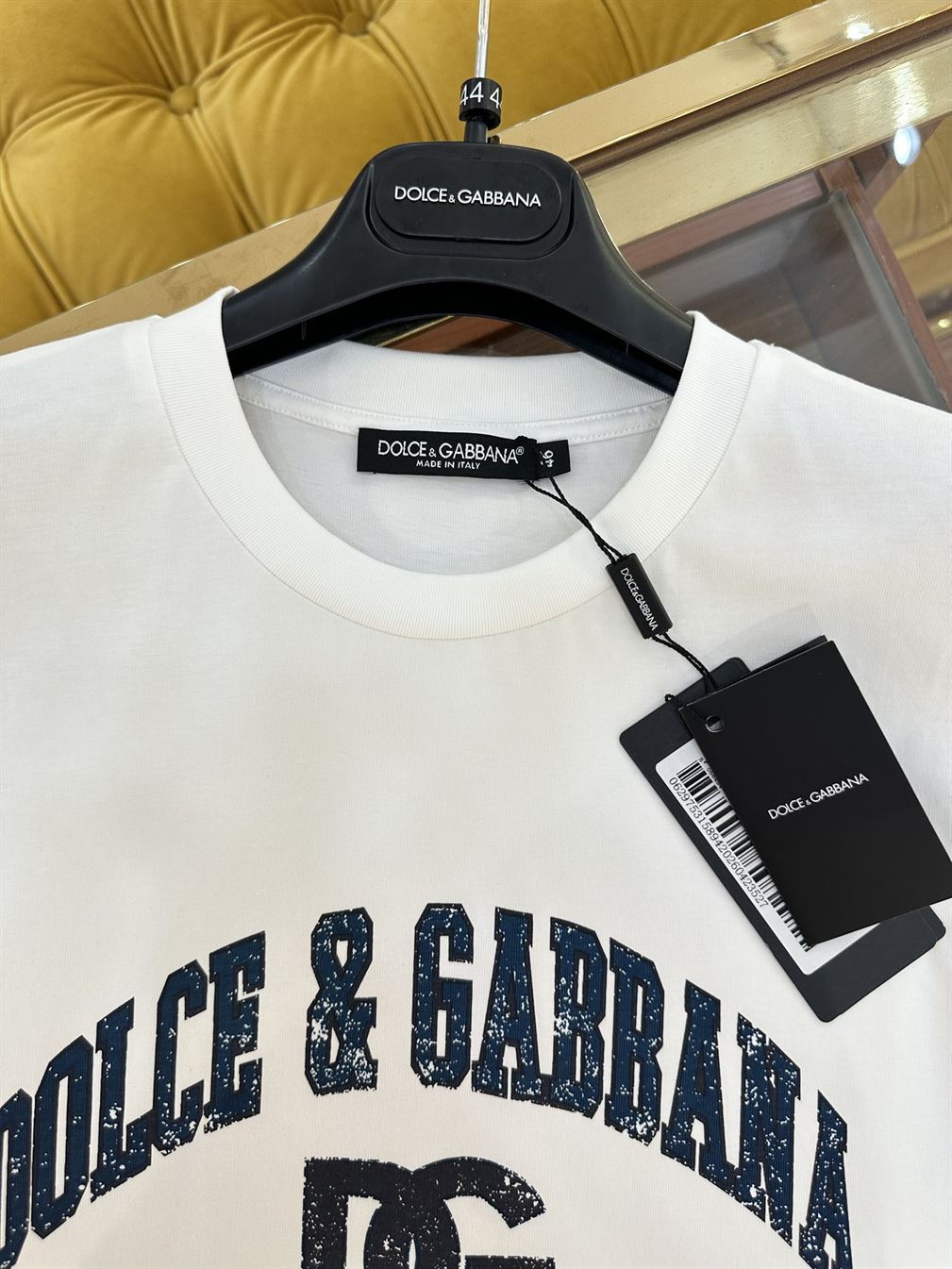 DOLCE & GABBANA COTTON T-SHIRT WITH PRINT - DT003