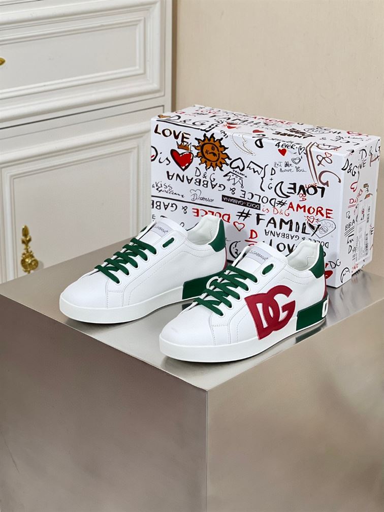 DOLCE & GABBANA PORTOFINO LEATHER SNEAKER – DG040