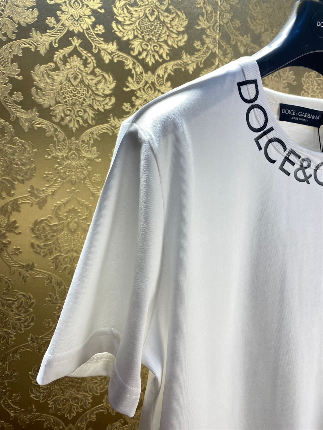 DOLCE & GABBANA ROUND-NECK T-SHIRT WITH DOLCE&GABBANA PRINT - DT004