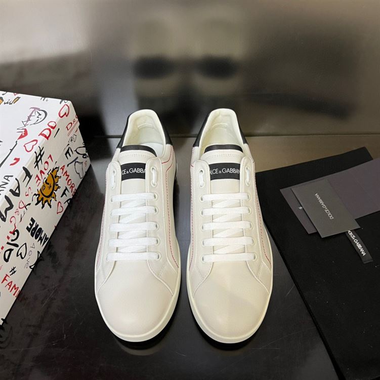DOLCE & GABBANA WHITE PORTOFINO SNEAKERS – DG034