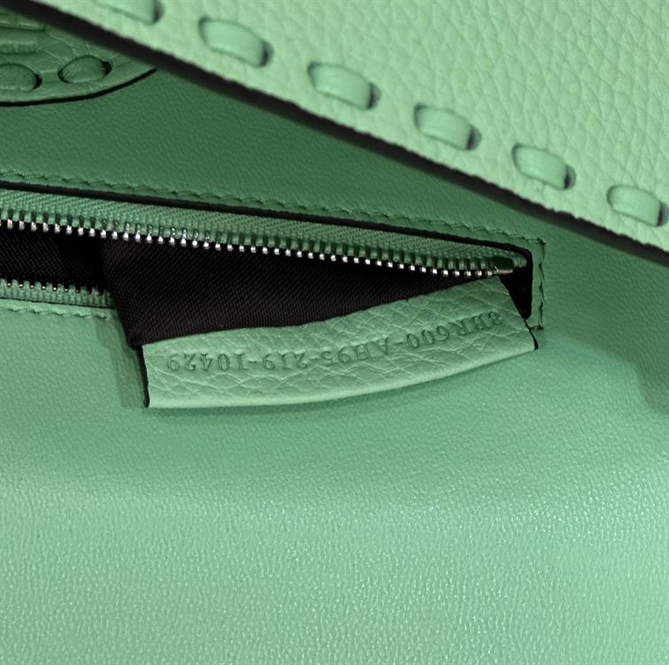 FENDI BAGUETTE GREEN SELLERIA BAG