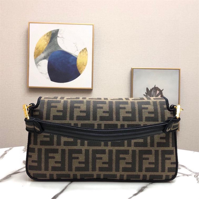 FENDI BAGUETTE JACQUARD FF FABRIC BAG