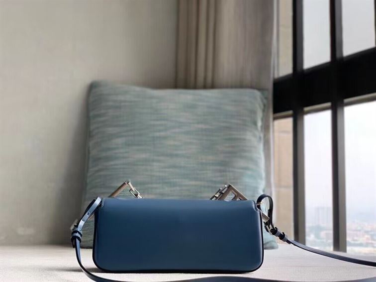 FENDI FIRST SIGHT BLUE LEATHER MINI BAG