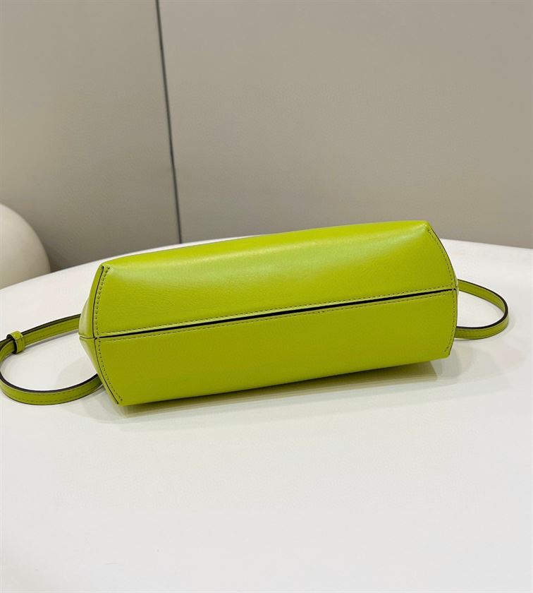 FENDI FIRST SMALL ACID GREEN LEATHER BAG