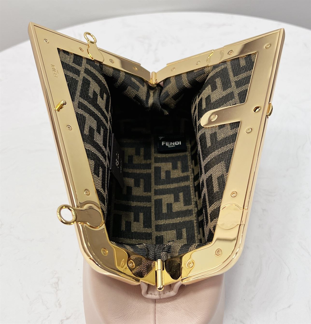 FENDI FIRST SMALL PINK LEATHER BAG