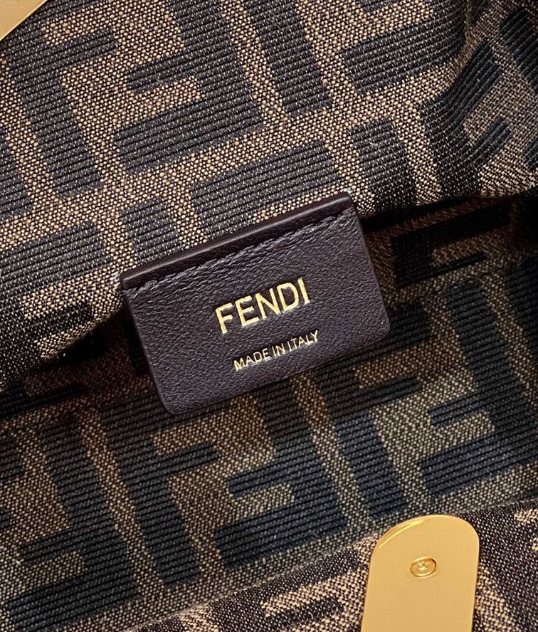 FENDI FIRST SMALL TURQUOISE LEATHER BAG