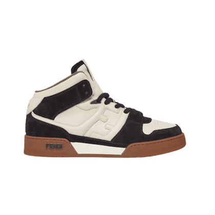 FENDI MATCH BLACK LEATHER HIGH TOPS - FDS016
