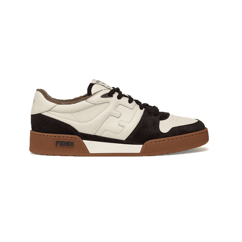 FENDI MATCH LOW-TOP SNEAKERS IN BLACK SUEDE - FDS005