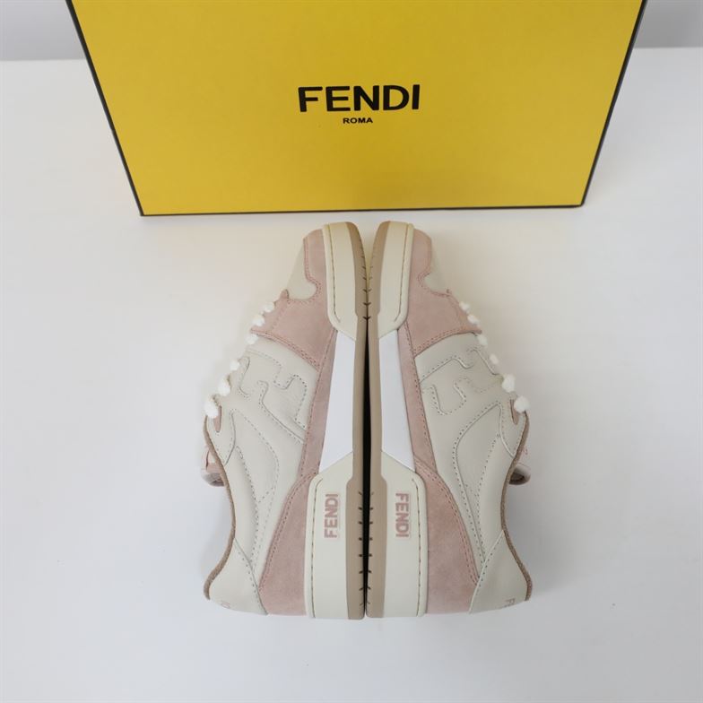 FENDI MATCH LOW TOPS IN PINK SUEDE - FDS014
