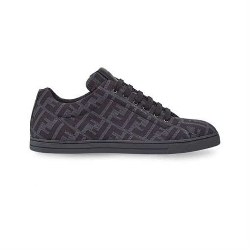 FENDI SNEAKERS GREY TECH FABRIC LOW TOP - FDS008