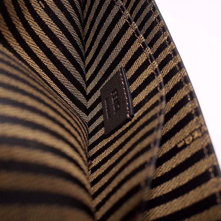 FENDI WALLET ON CHAIN WITH POUCHES BLACK MINI BAG