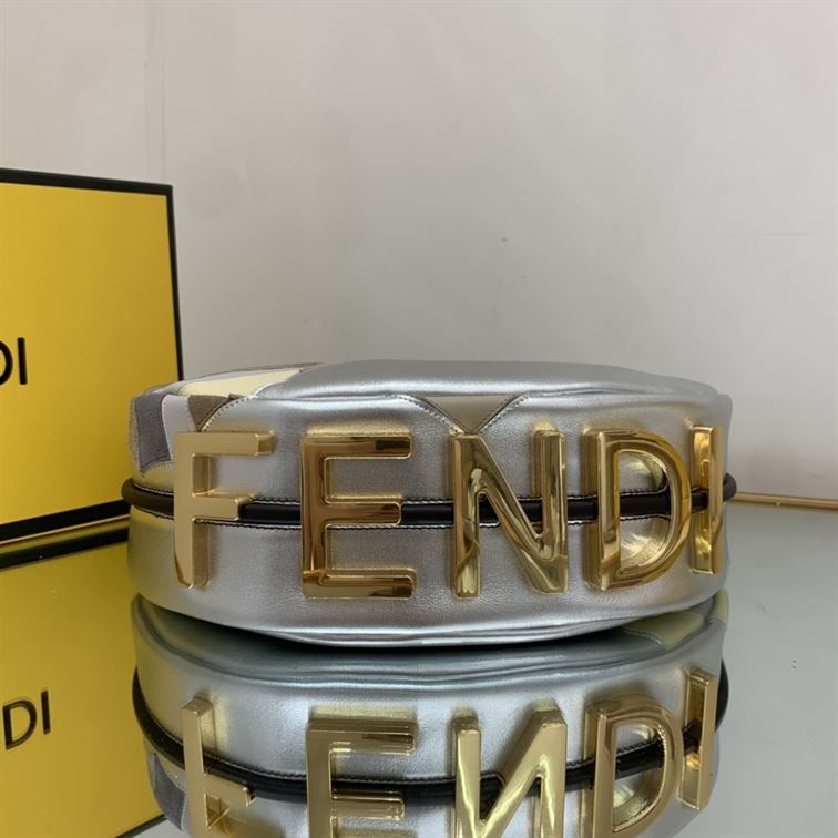 FENDIGRAPHY MEDIUM LEATHER BAG WITH MULTICOLOUR INLAY