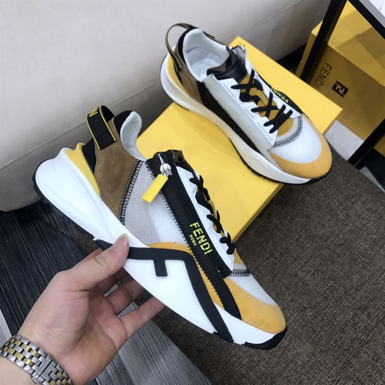 FENDY FLOW MULTICOLOUR NYLON LOW-TOP - FDS009