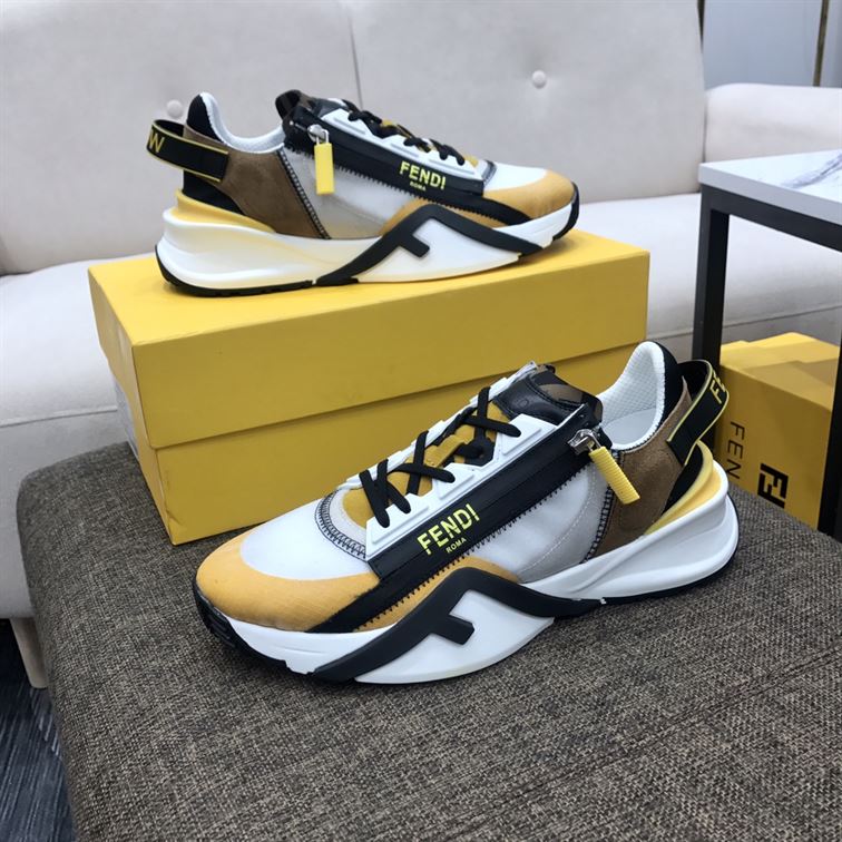 FENDY FLOW MULTICOLOUR NYLON LOW-TOP - FDS009