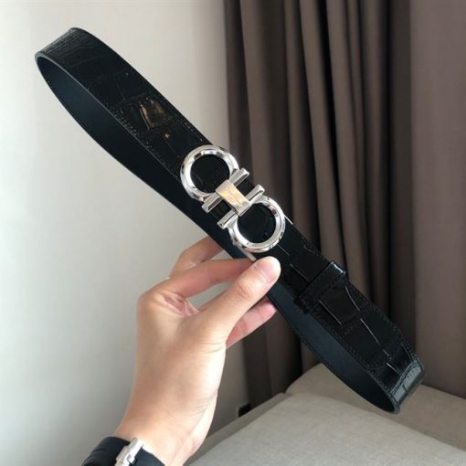 FERRAGAMO REVERSIBLE AND ADJUSTABLE GANCINI BELT - FB004