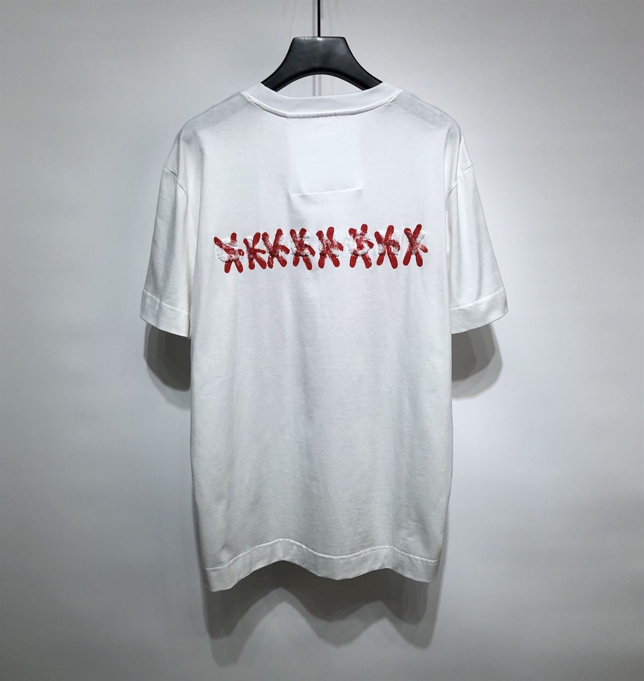 GIVENCHY SLIM FIT T-SHIRT IN JERSEY WITH TAG EFFECT PRINT - GTS001