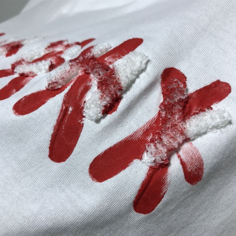 GIVENCHY SLIM FIT T-SHIRT IN JERSEY WITH TAG EFFECT PRINT - GTS001