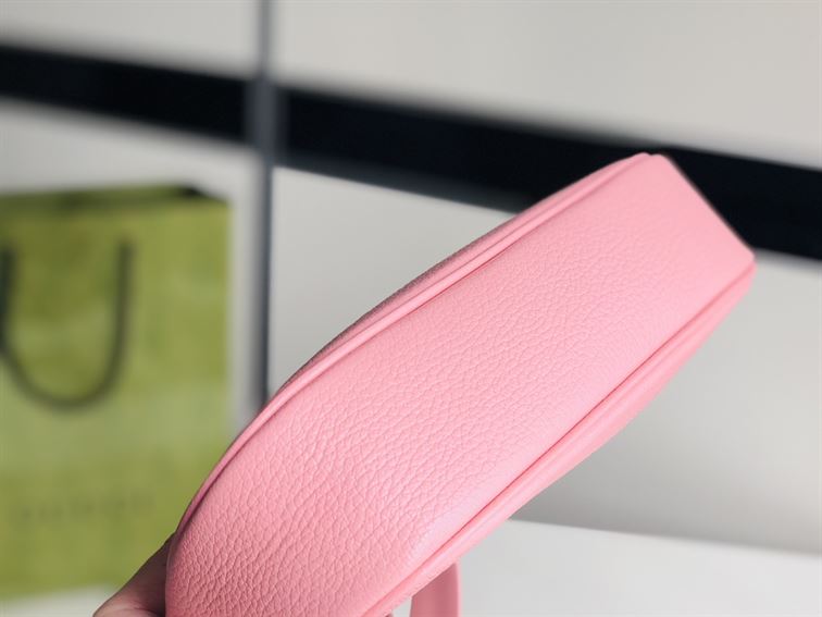 GUCCI APHRODITE SMALL SHOULDER BAG IN LIGHT PINK LEATHER