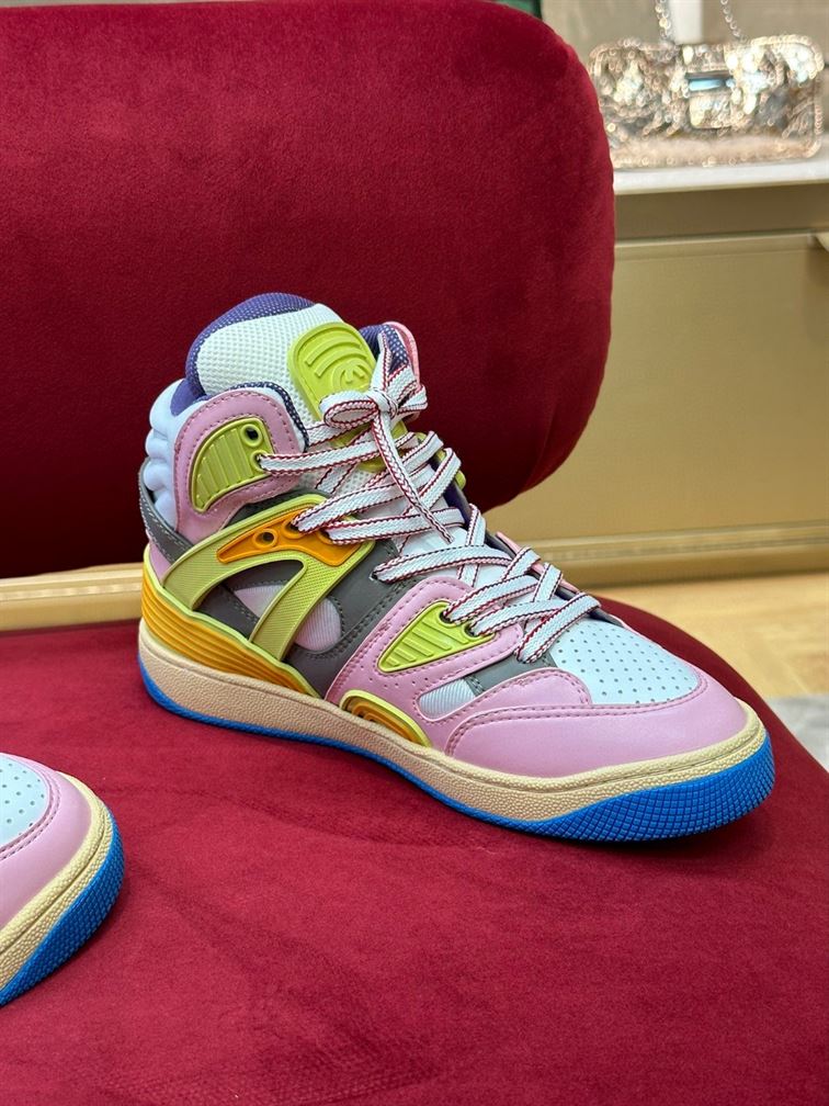 GUCCI BASKET HIGH-TOP SNEAKERS - GCC081