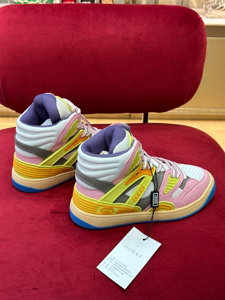 GUCCI BASKET HIGH-TOP SNEAKERS - GCC081