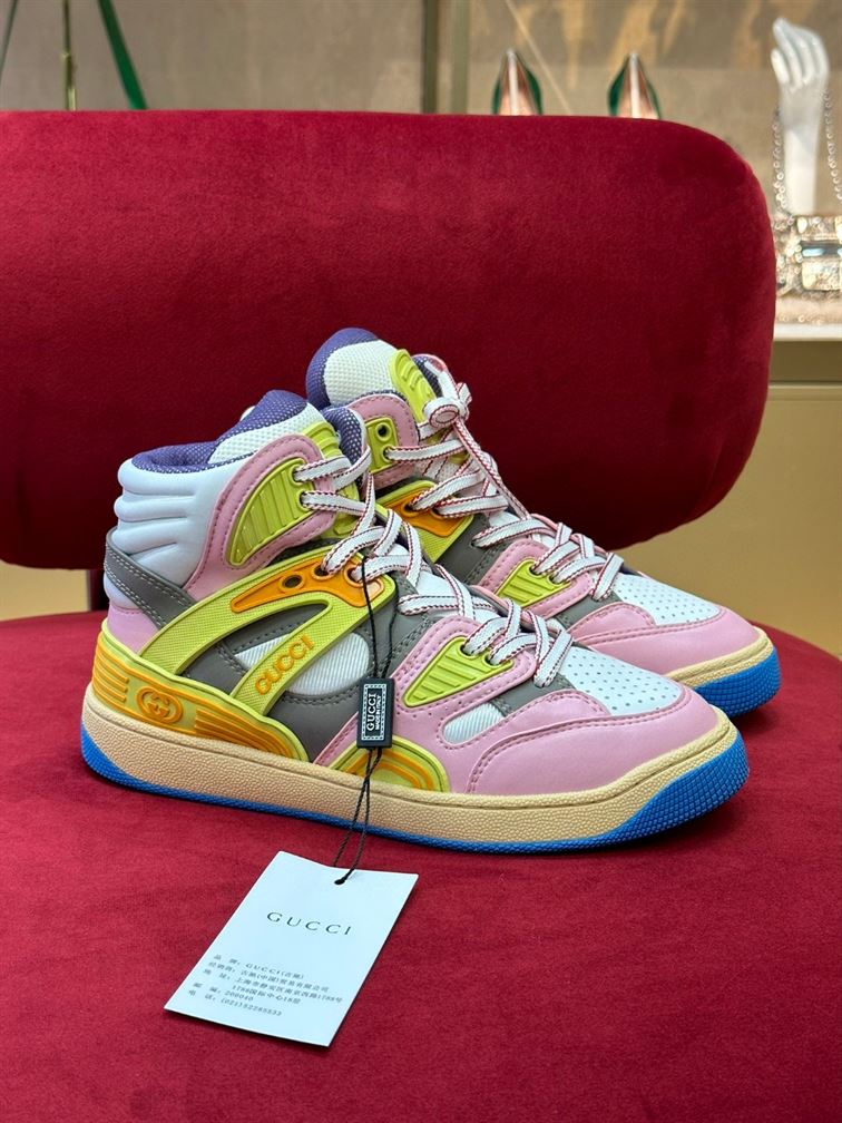 GUCCI BASKET HIGH-TOP SNEAKERS - GCC081