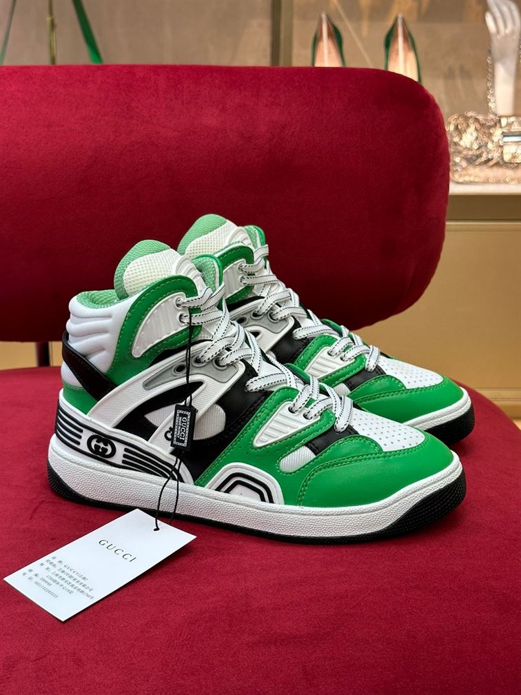 GUCCI BASKET HIGH-TOP SNEAKERS - GCC086