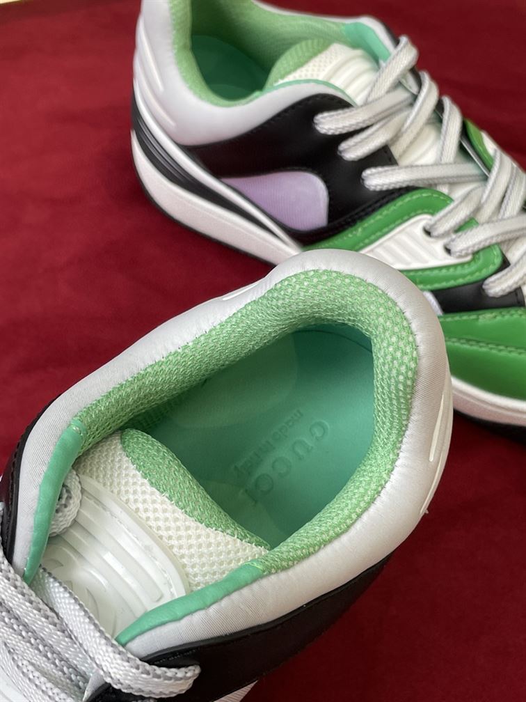 GUCCI BASKET SNEAKER IN GREEN DEMETRA - GCC109