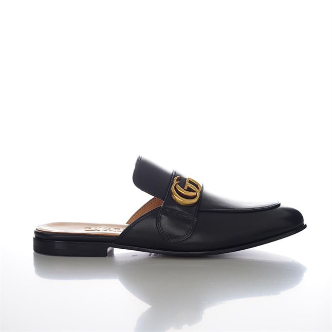 GUCCI BLACK PRINCETOWN SLIPPERS - GL032