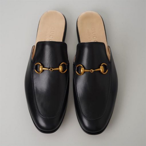 GUCCI BLACK PRINCETOWN SLIPPERS - GL041