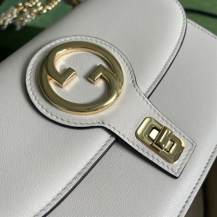 GUCCI BLONDIE TOP HANDLE WHITE BAG