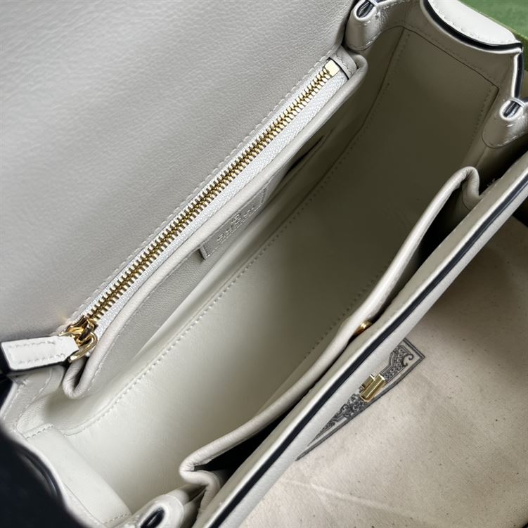 GUCCI BLONDIE TOP HANDLE WHITE BAG