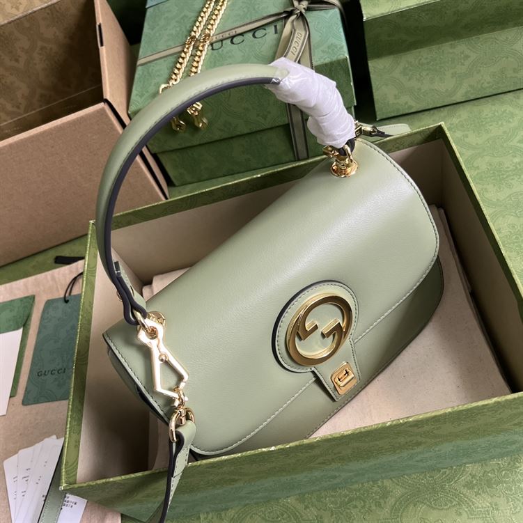 GUCCI BLONDIE TOP HANDLE LIGHT GREEN BAG