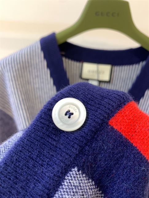 GUCCI BLUE CARDIGAN BUTTONS - GCK026
