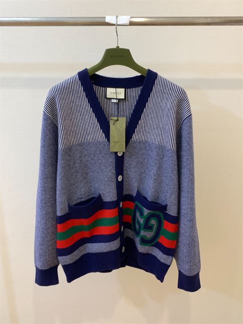 GUCCI BLUE CARDIGAN BUTTONS - GCK026