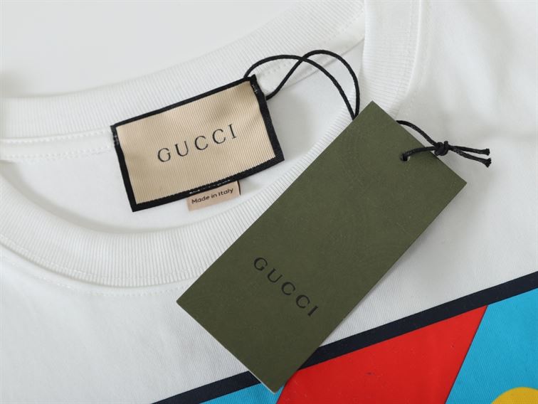 GUCCI BUNNY PRINT COTTON JERSEY T-SHIRT - GGS024