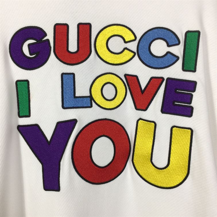 GUCCI COTTON JERSEY SWEATSHIRT WITH PRINT - GCK031