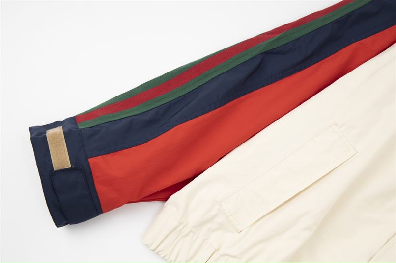 GUCCI COTTON NYLON JACKET WITH PATCH - GCJ025