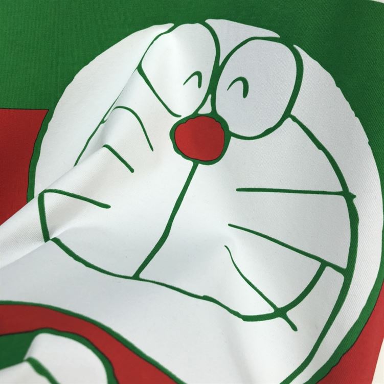 GUCCI COTTON X DORAEMON LOGO PRINT T-SHIRT-IN-WHITE-GGS009