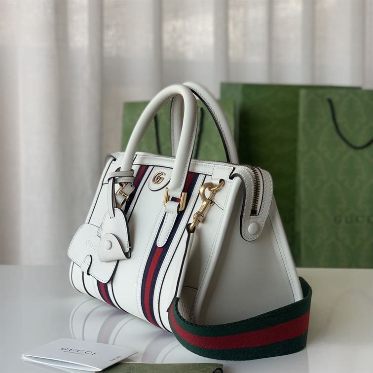 GUCCI DOUBLE G TOP HANDLE SMALL NOTE BAG